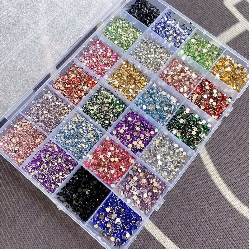 9000 Sparkling Flat Bottom Rhinestones