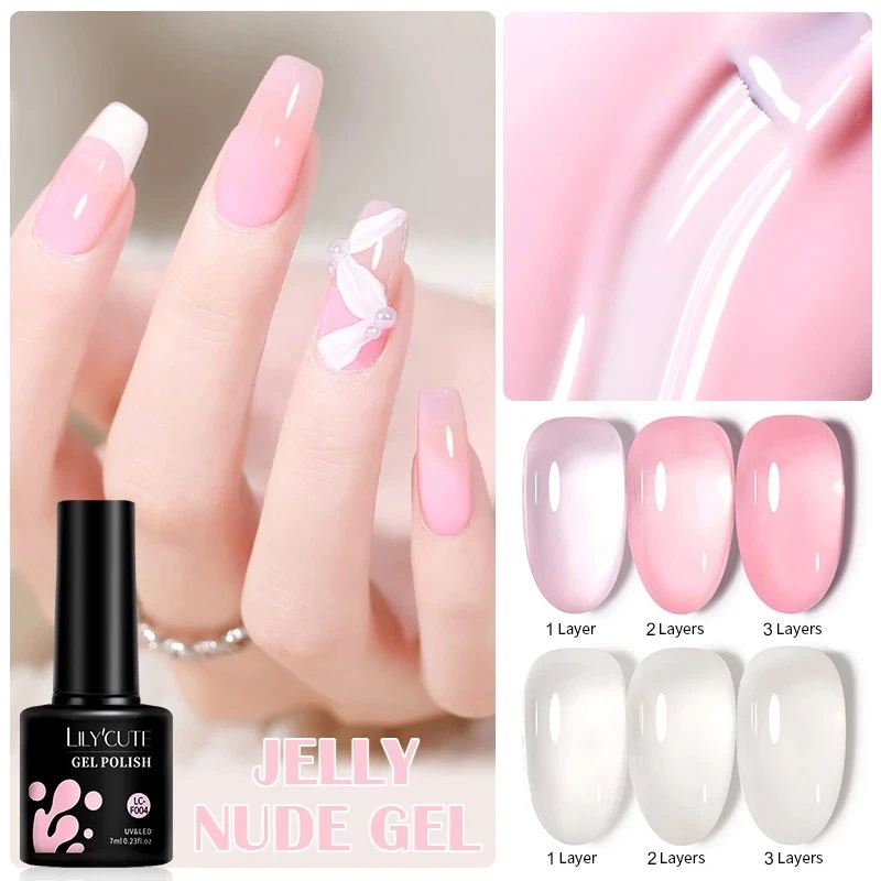 Jelly Nude Gel Nail Polish 7 ml (1002)