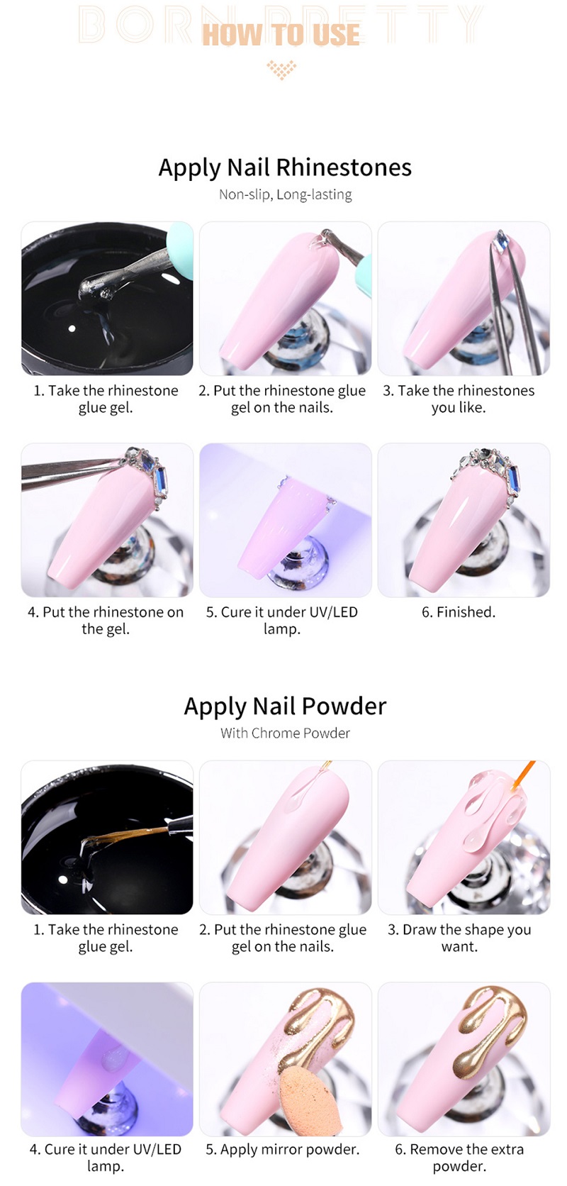 Rhinestone Nail Glue Gel (N1015)