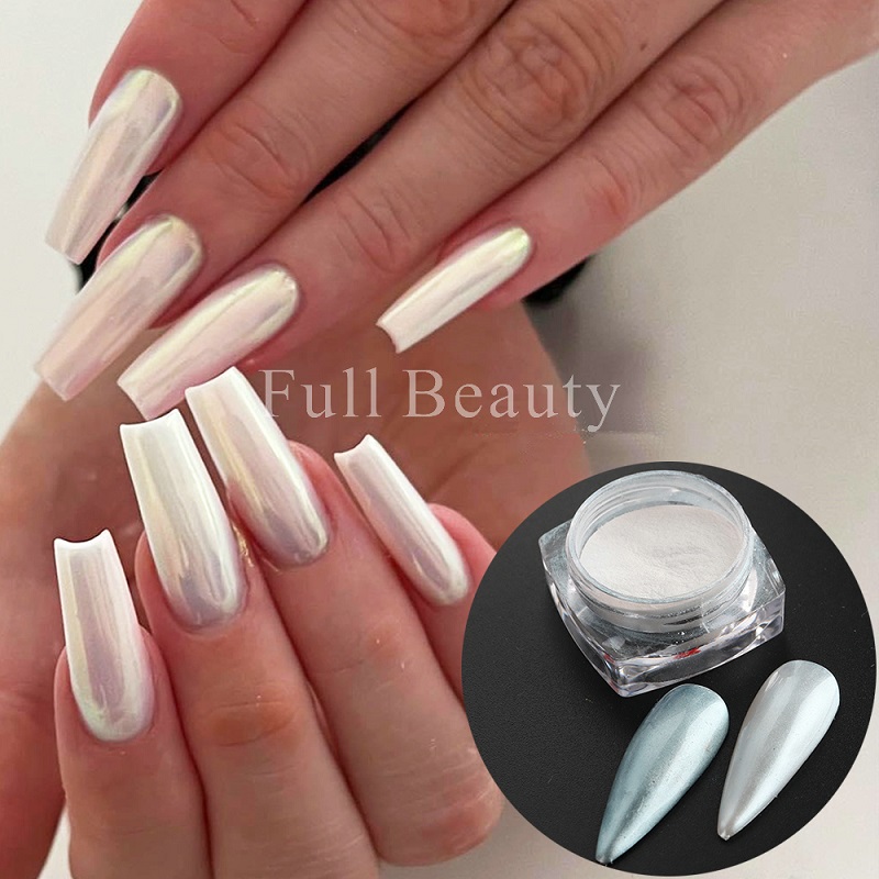 White Chrome Pearl Powder Glitter (AE101)