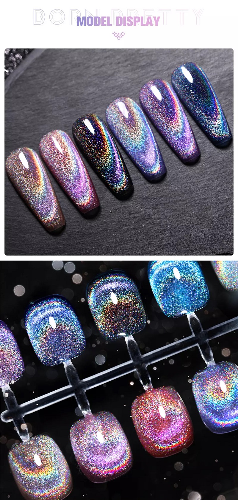 Rainbow Laser Holographic Magnetic Gel (53904)