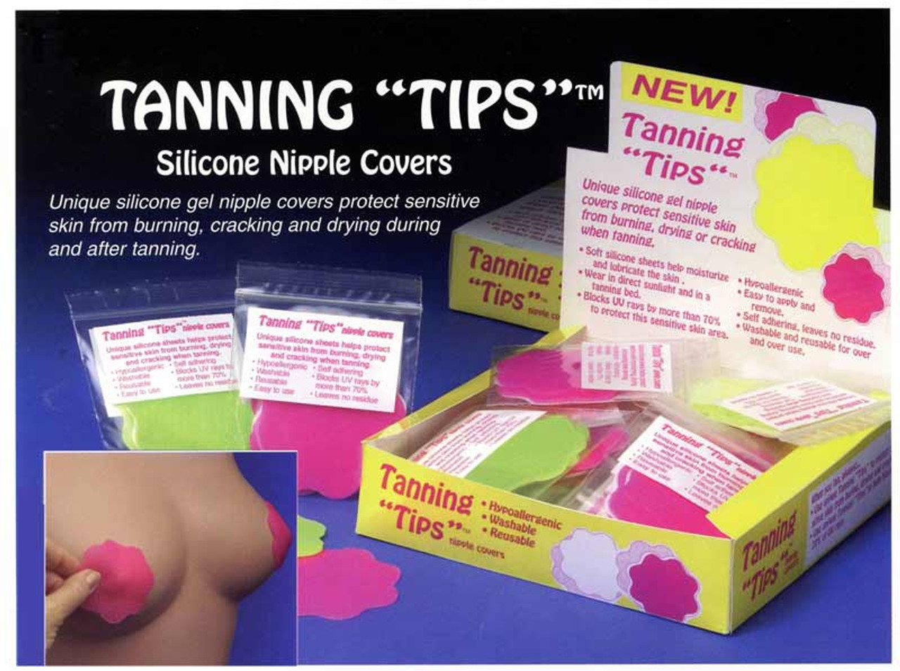 TANNING TIPS Silicone Nipple Covers