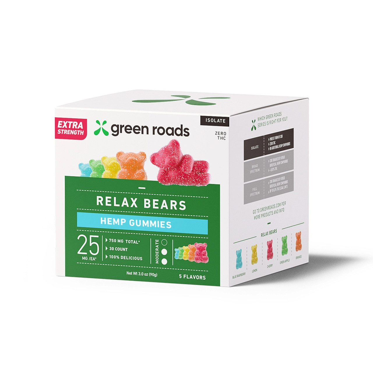 Green Roads Extra Strength Hemp Relax Bears - 750mg