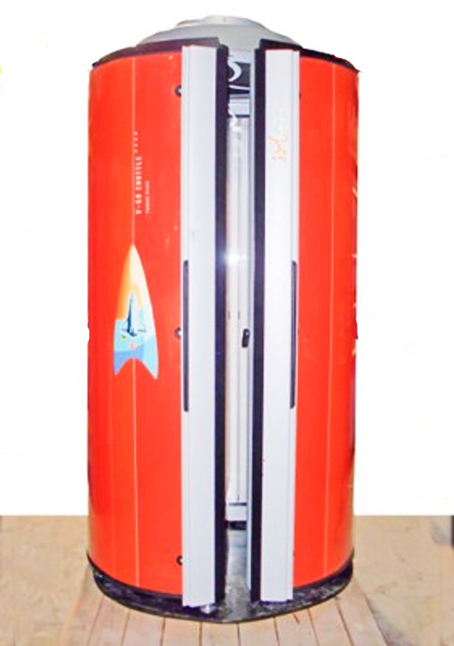 SOLTRON - Model: SHUTTLE V-60** - PRE-OWNED Stand-Up Tanning Booth