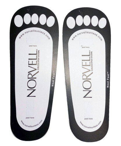 Norvell Disposable Cardboard Sunless Sticky Feet