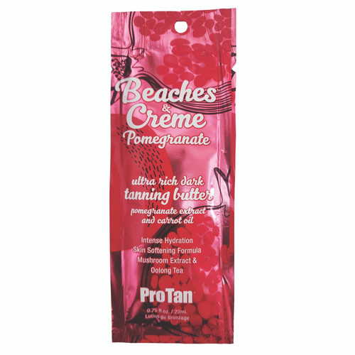 Pro Tan Beaches & Crème Pomegranate Ultra Rich Dark Tanning Butter .75 oz. Packet