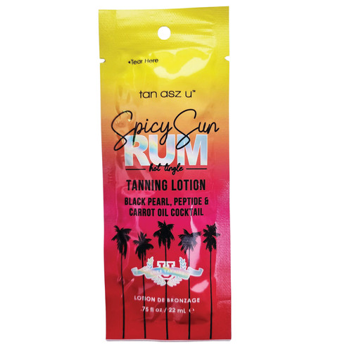 Tan Asz U Spicy Sun Rum Hot Tingle Tanning Lotion - .75 oz. Packet