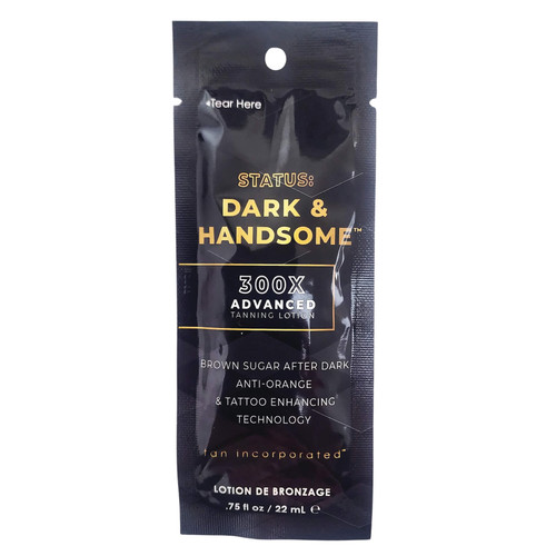 Tan Inc. Status: Dark & Handsome 300X Advanced Tanning Lotion - .75 oz. Packet