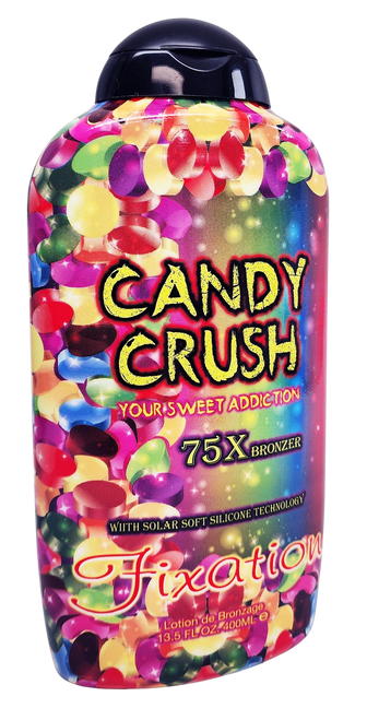 Ultimate Fixation Candy Crush 75 X Bronzer Tanning Lotion 13.5 oz.