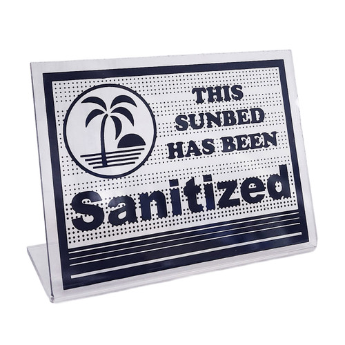 Sanitized Acrylic Bed Sign Black