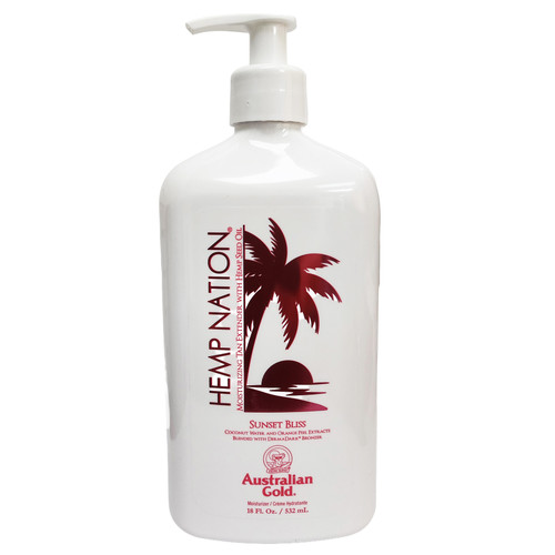 Australian Gold Hemp Nation Sunset Bliss Tan Extender - 18oz lbs Australian Gold Hemp Nation Sunset Bliss Tan Extender - 18oz lbs