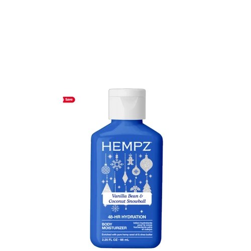 Hempz Vanilla Bean & Coconut Snowball Body Moisturizer 2.25oz Mini