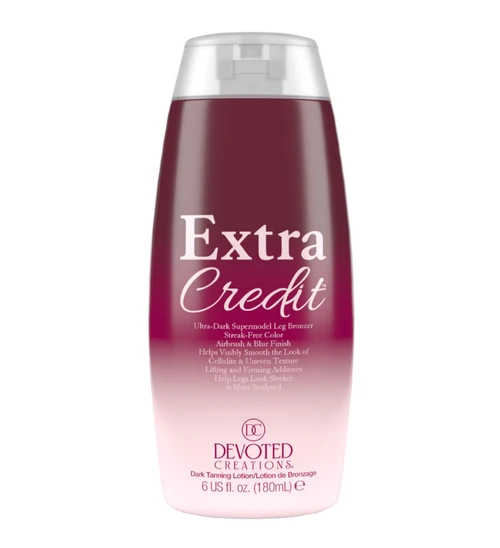 Devoted Creations Extra Credit Ultra-Dark Skin Sculpting Supermodel Leg Bronzer - 6 oz.