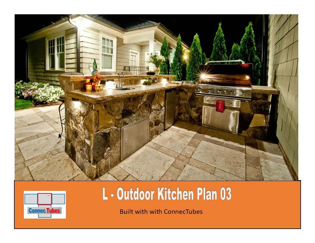L Outdoor Kitchen Plan 03 (96 x 118) - Main Image