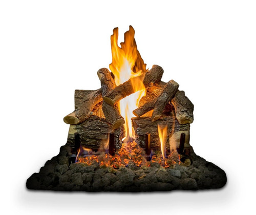 Arizona Weathered Oak Charred Vented Gas Logs by Grand Canyon Gas Logs -AWOC18LOGS