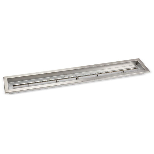 American Fire Products 48" x 6" Stainless Steel Linear Drop-In Pan - SS-LCB-48