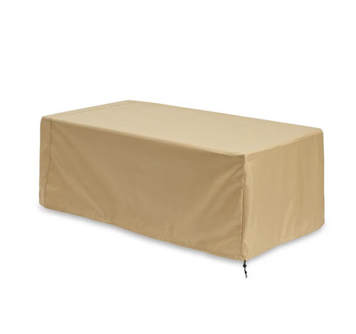 The Outdoor GreatRoom Company 52-Inch Vinyl Cover for Grandstone Gas Fire Pit Table - Tan - CVR5038
