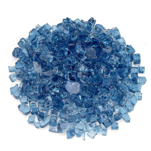 American Fire Glass 1/2" Pacific Blue - AFF-PABL12-10