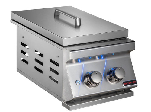 Whistler 31-Inch Stainless Steel Side Burner Cabinet with Gas Double Side Burner