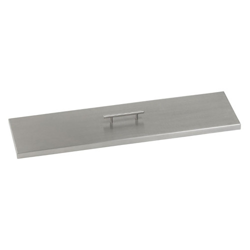 American Fire Products Stainless Steel Cover for Linear Drop-In Fire Pit Pan - SS-CV-LCB-48