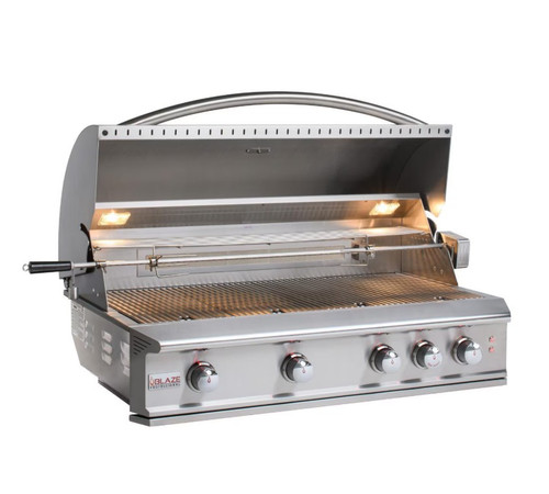 Blaze Professional LUX 44-Inch 4-Burner Built-In With Rear Infrared Burner - BLZ-4PRO-NG