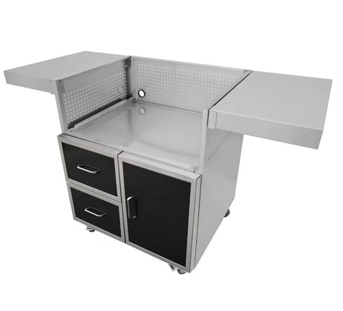 Wildfire 30-in Black SS Griddle Cart - WFCART30GRD-BSS