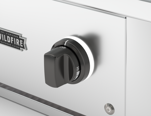 Wildfire Designer Finish Knob - Chrome Black - KBX-CB