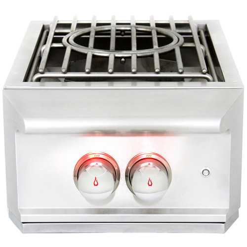 Blaze Professional LUX Built-In Power Burner W/ Wok Ring & Stainless Steel Lid