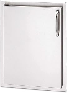 American Outdoor Grill 14-Inch Left Hinged Single Access Door - Vertical - 20-14-SSDL