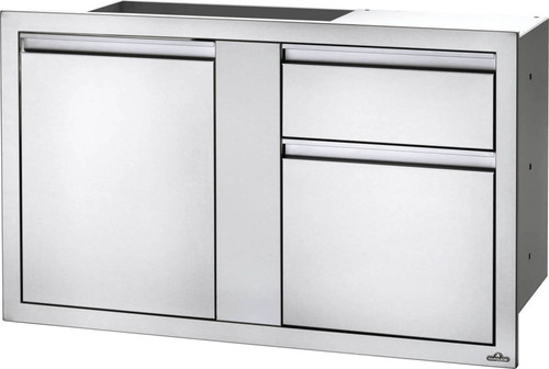 Napoleon 42-Inch Stainless Steel Large Single Door and Double Drawer - BI-4224-1D2DR
