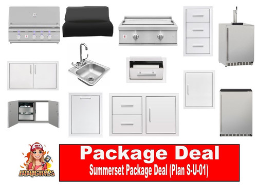 Summerset Outdoor Kitchen Appliance Package Deal (Plan SA-U-01)