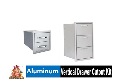Aluminum Vertical Drawer Cutout Kit (Max Width 24")