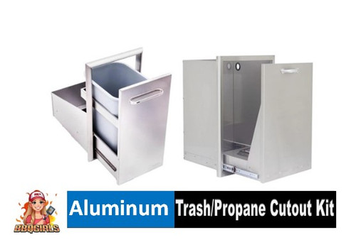 Aluminum Trash/Propane Drawer Cutout Kit (Max Width 24")