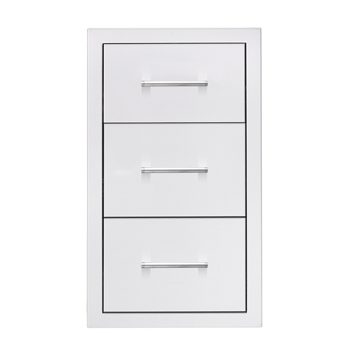 TrueFlame 17-Inch Triple Drawer - TF-DR3-17-A