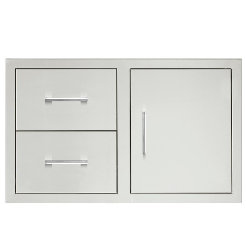 TrueFlame 36-Inch 2-Drawer and Access Door Combo w/Hidden Hinge - TF-DC2-36-A