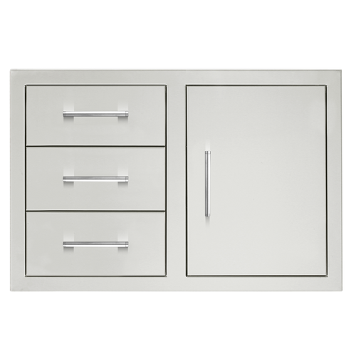 TrueFlame 33-Inch 3-Drawer and Access Door Combo w/Hidden Hinge - TF-DC3-33-A