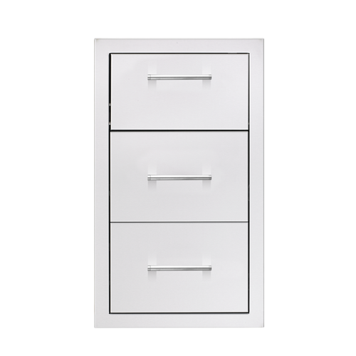 TrueFlame 17-Inch Masonry Vertical 2-Drawer & Paper Towel Holder Combo - TF-TDC-17M-A