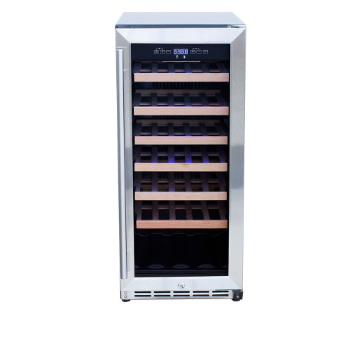 TrueFlame 15-Inch Outdoor Rated Dual Zone Wine Cooler - AMD-RFR-15WD