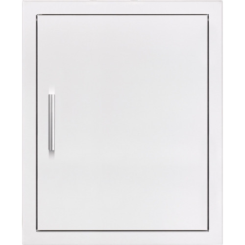 Summerset 18-Inch Stainless Steel Reversible Vertical Single Access Door w/Hidden Hinge - DV-18