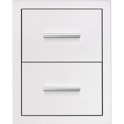 Summerset Grills 17-Inch Stainless Steel Double Access Drawer