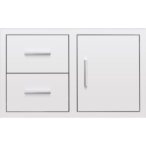 Summerset 36-Inch Stainless Steel Access Door & Double Drawer Combo