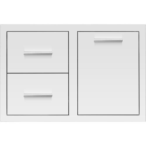 Summerset 33-Inch Stainless Steel Double Access Drawer & Propane Drawer Combo