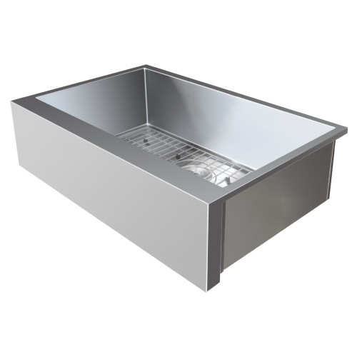 Summerset 32-Inch Outdoor Rated Stainless Steel Farmhouse Sink Package -SNK-32FH-P