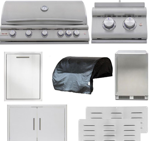 Blaze LTE+ 8-Piece 40-Inch Natural Gas Outdoor Kitchen Package