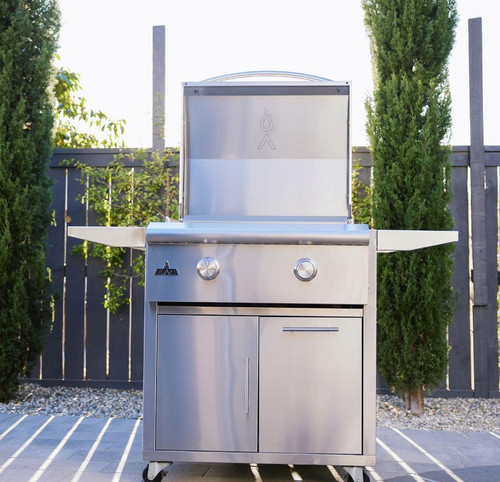 Blaze LTE+ 30-Inch Natural Gas Griddle w/ Lift-Assist Hood - Freestanding