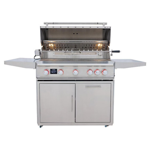Blaze LTE PRO 40-in 5-Burner Natural Gas Grill w/ Digital Temperature Screen & Rotisserie