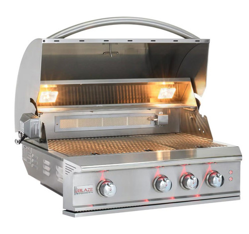 Blaze Professional LUX 34-in 3-Burner Built-In Grill w/ Rotisserie