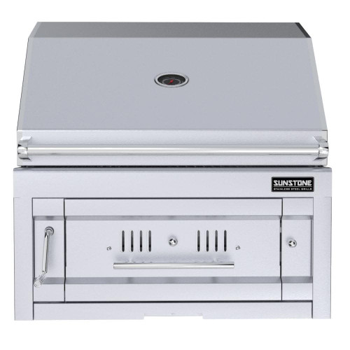 Sunstone Series 28 Inch Single Zone 304 Stainless Steel Charcoal Grill