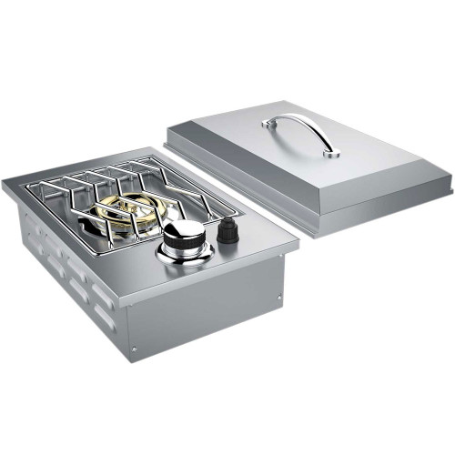 Sunstone Drop-In Gas Single Side Burner w/Removable Lid