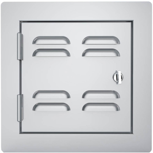 Sunstone Classic Series 12-Inch Stainless Steel Left-Hinge Vented Single Access Door